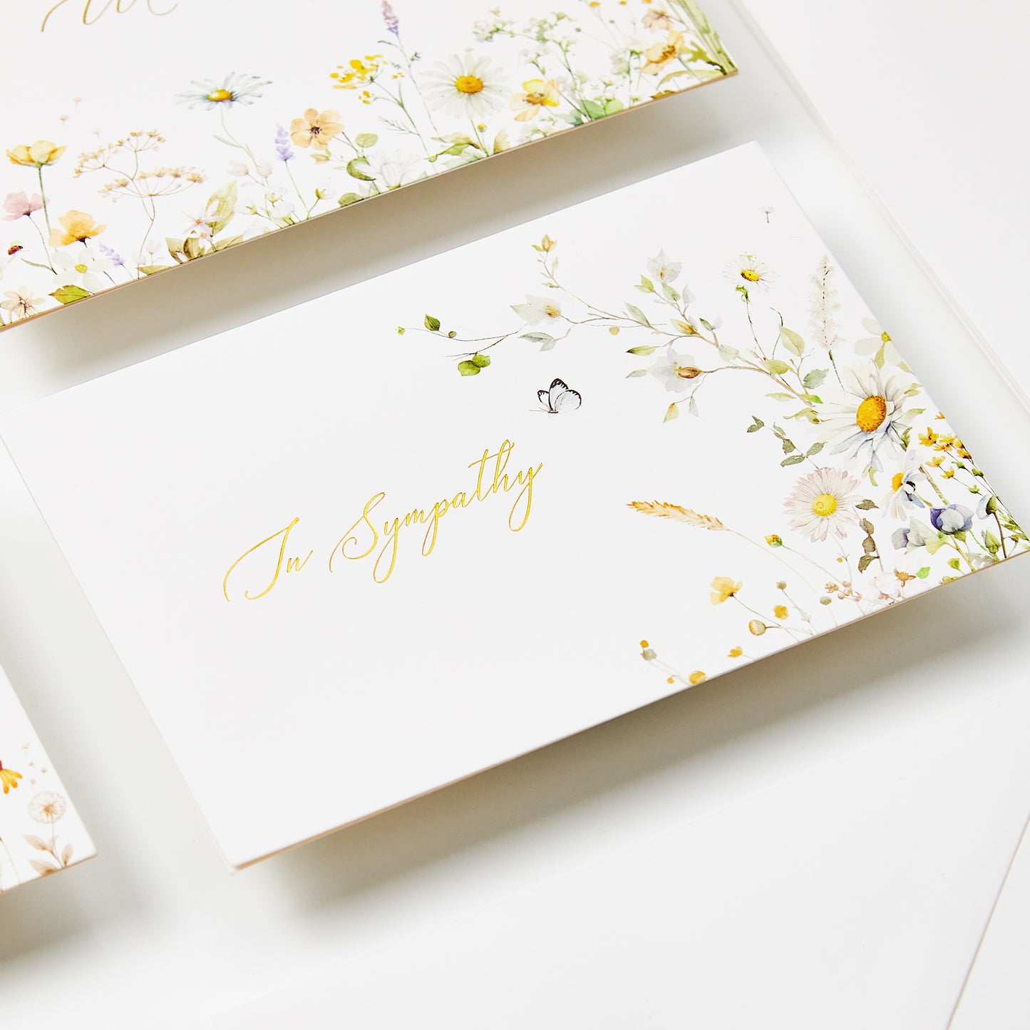 Crisky 12 Pack Watercolor WildFlower Sympathy Cards with Envelopes Boxed 4 Assortment Condolence/Bereavement Cards