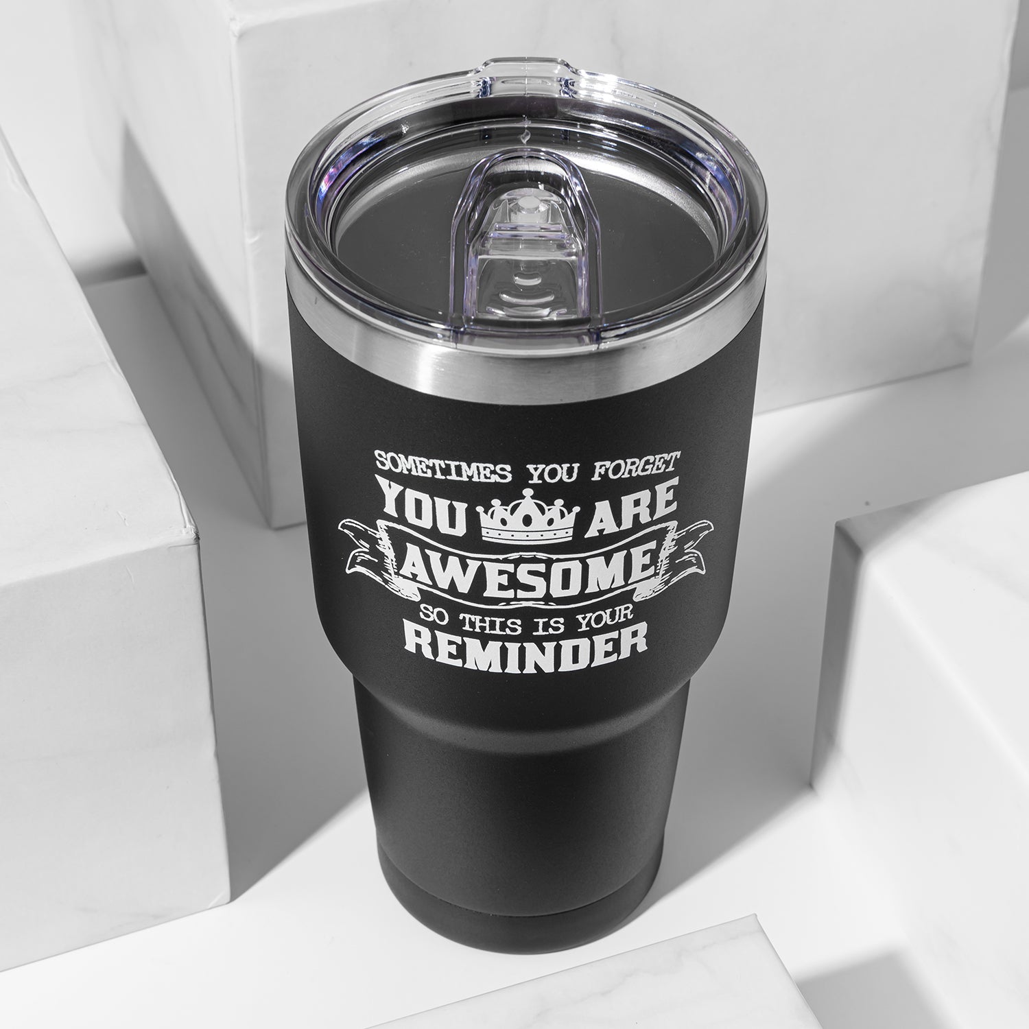 Big Man Tumbler Metal Mug Insulated Hot Cold Travel Cup 30oz BPA Free –  Cute But Rude